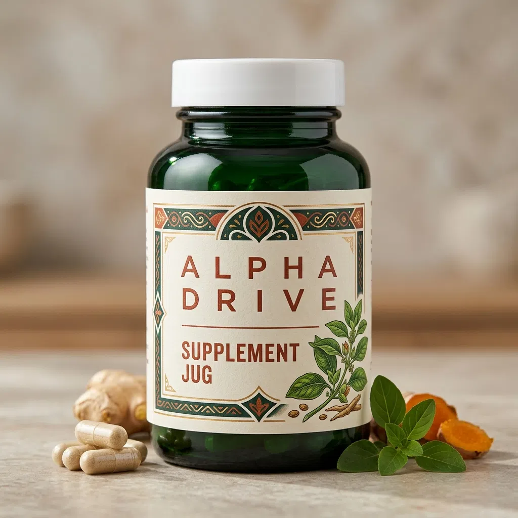 Alpha Drive supplement fles - capsules voor actieve leefstijl mannen 50 plus